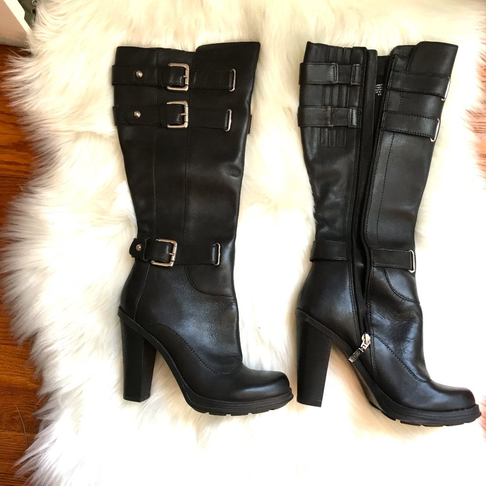 GUESS LEATHER BOOTS! NWOT 8M